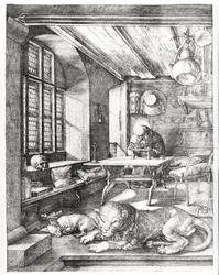 St. Jerome in his Study